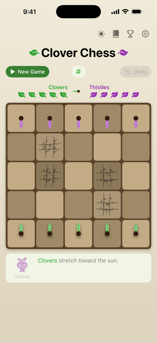 Bramble map with blocked squares forming a maze layout